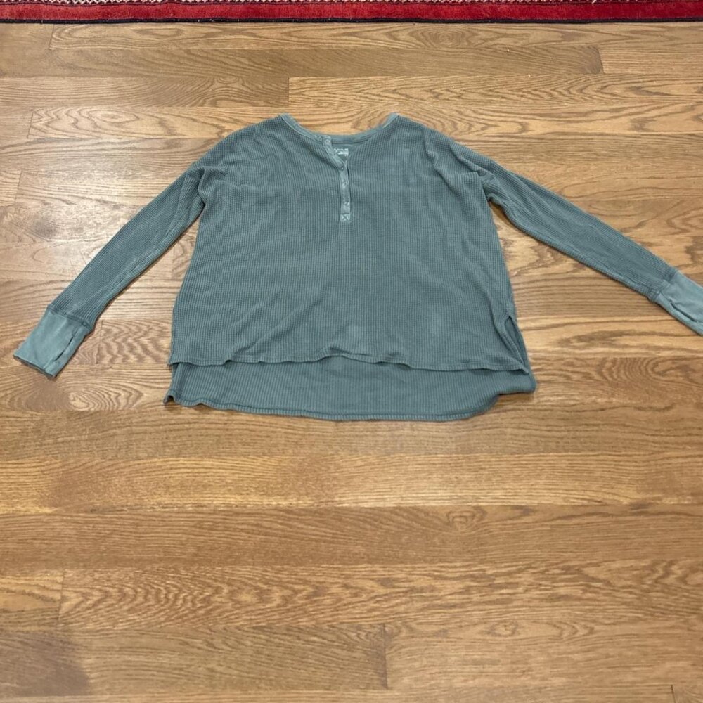 Aerie Women's Green and Blue Shirt
